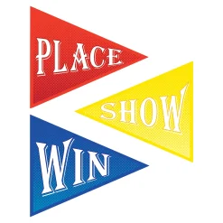 Outlet Windy City Novelties Win, Place, Show Pennant Cutouts