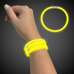 Hot Windy City Novelties 9" Glow Bracelets Yellow