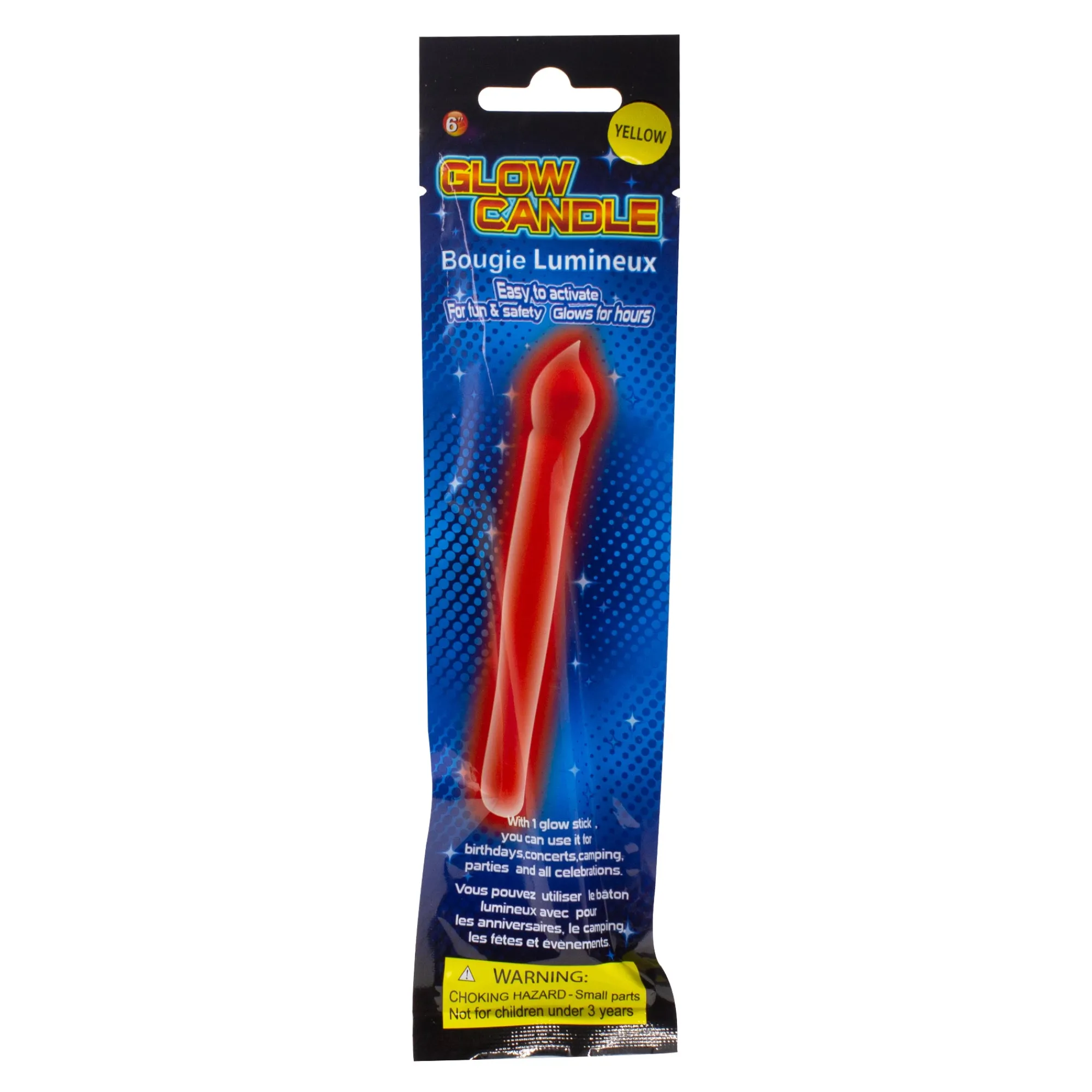 Online Windy City Novelties Yellow 6" Glow Candle