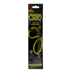 New Windy City Novelties Glow-in-the-Dark Eyeglasses Yellow