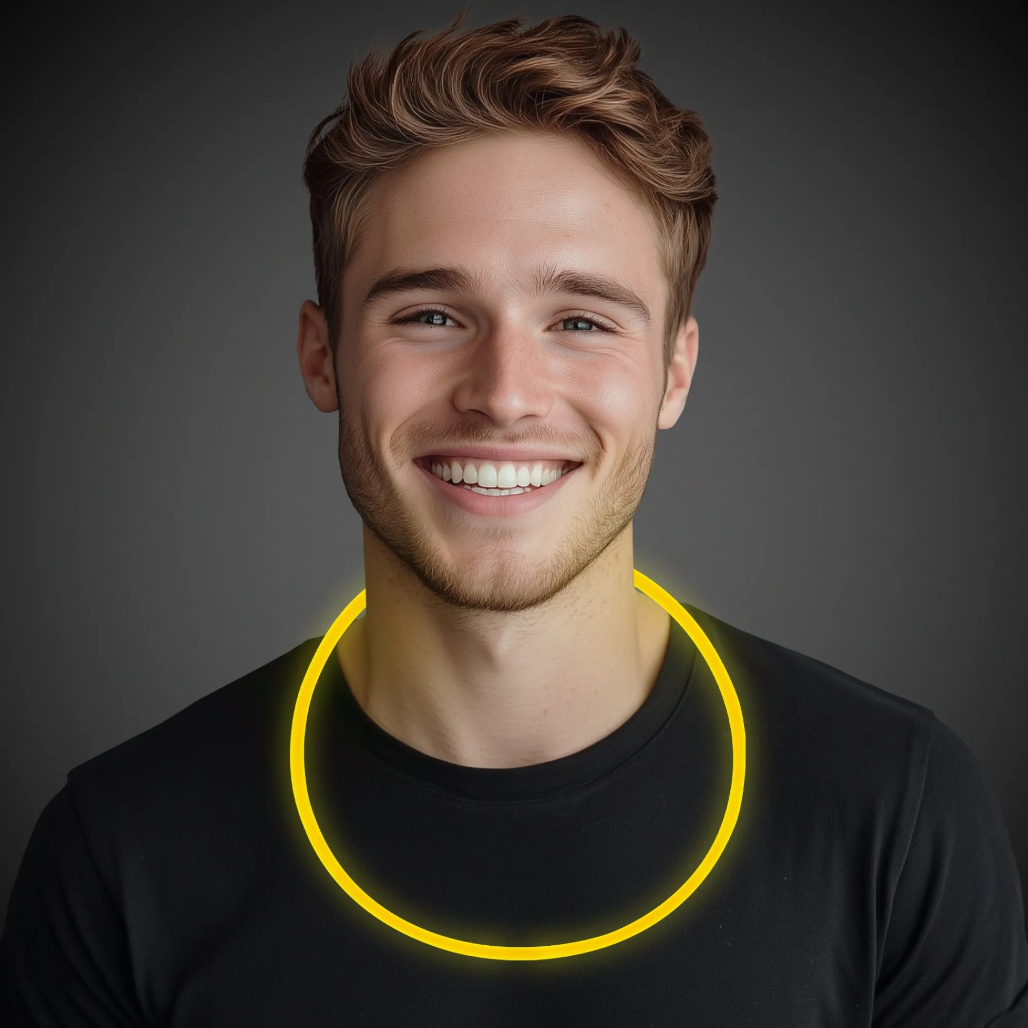 Discount Windy City Novelties 22" Glow Necklaces Yellow