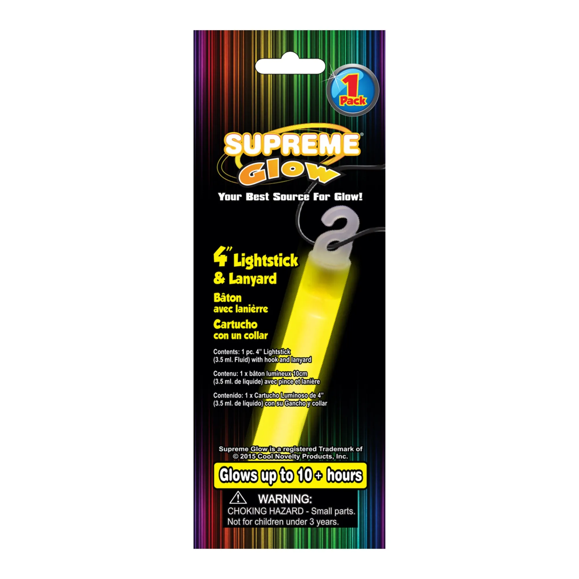 Windy City Novelties 4" Glow Stick Yellow