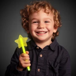 Outlet Windy City Novelties Yellow Glow Stick Star Wand