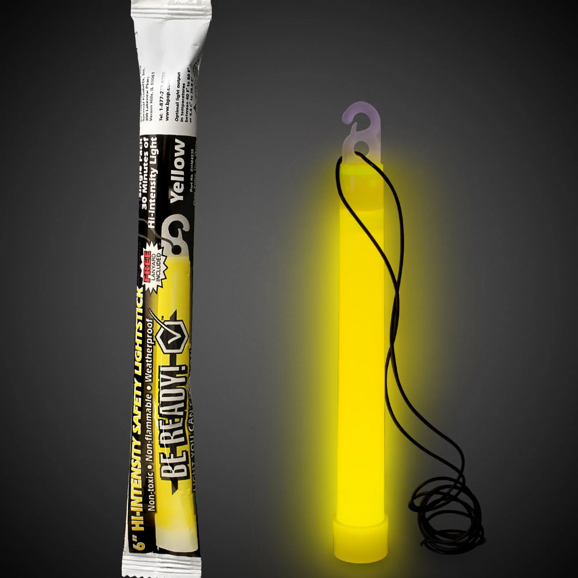 Windy City Novelties 30 Minute 6" Glow Stick Yellow