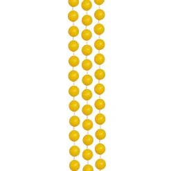 New Windy City Novelties Yellow 33" 7mm Bead Necklaces