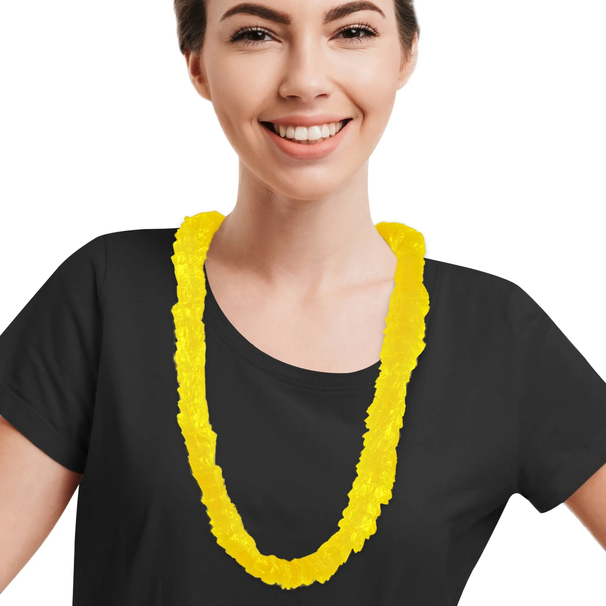 Outlet Windy City Novelties Plastic Leis Yellow