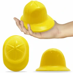 Hot Windy City Novelties Yellow Plastic Mini Construction Hats