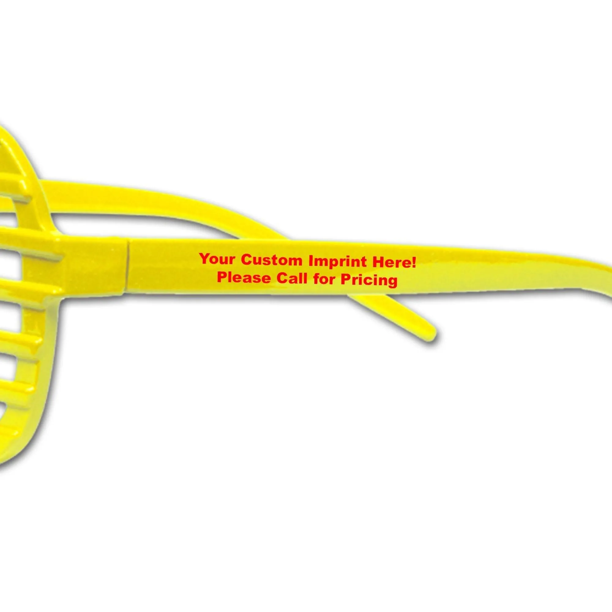 Discount Windy City Novelties Yellow Slotted Glasses
