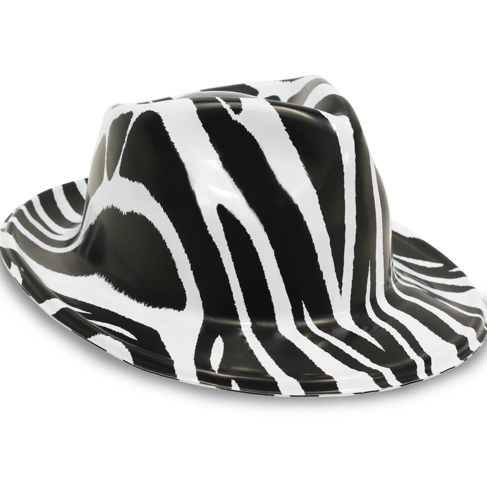 Outlet Windy City Novelties Zebra Print Fedora Hats